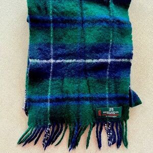 Highlander Green and Blue Plaid Scarf